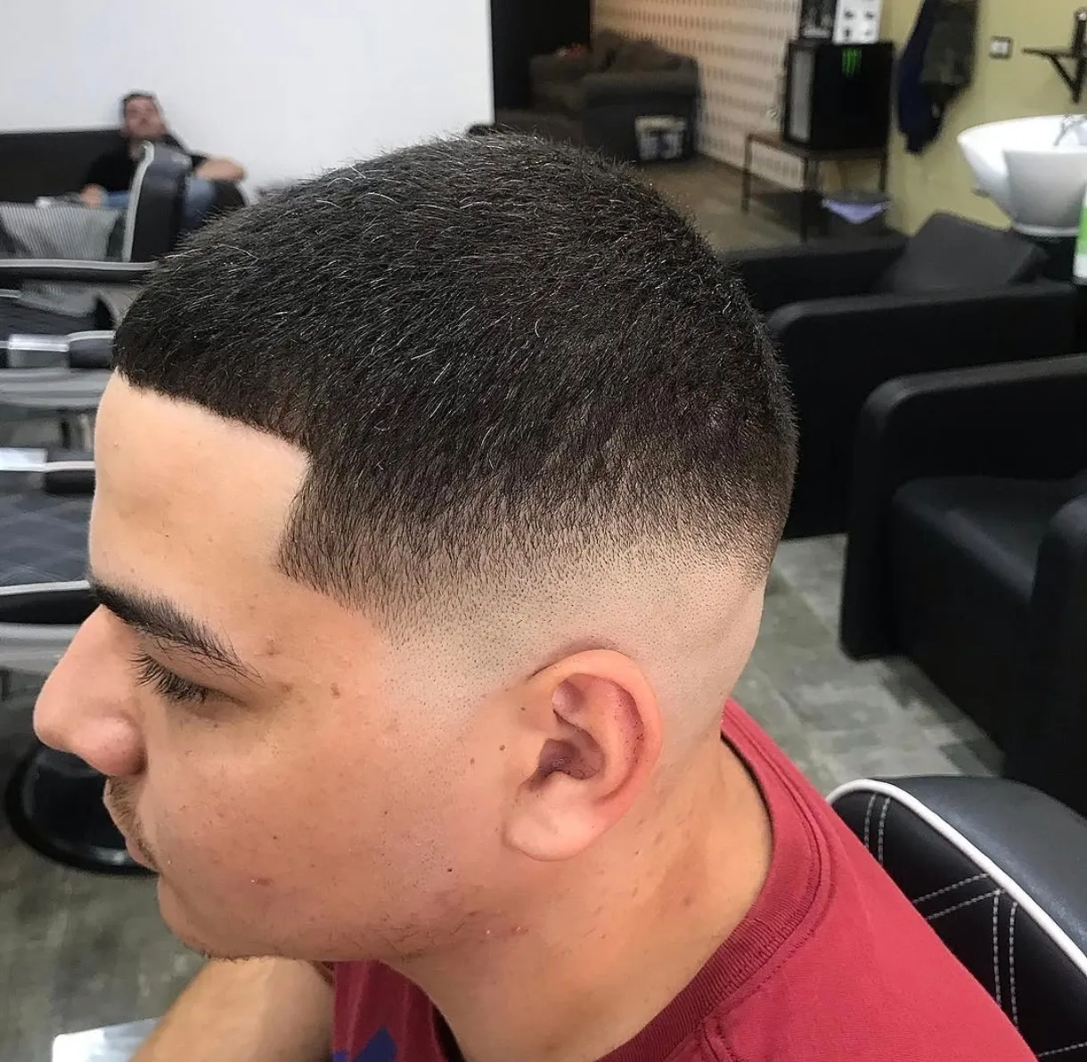 Interior de la peluquería Franchy Barber en Las Mesas